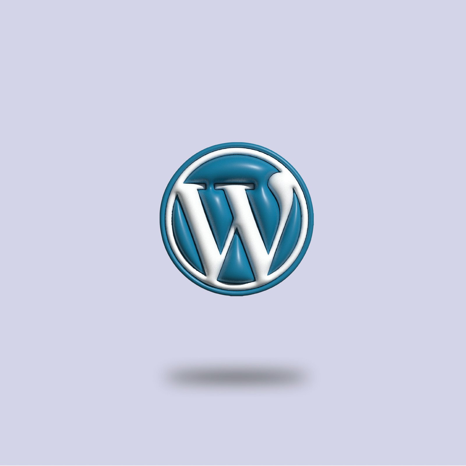 wordpress dashboard installation on a laptop screen